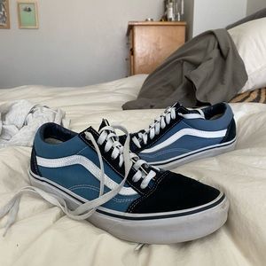 Black & Blue Old Skool Vans